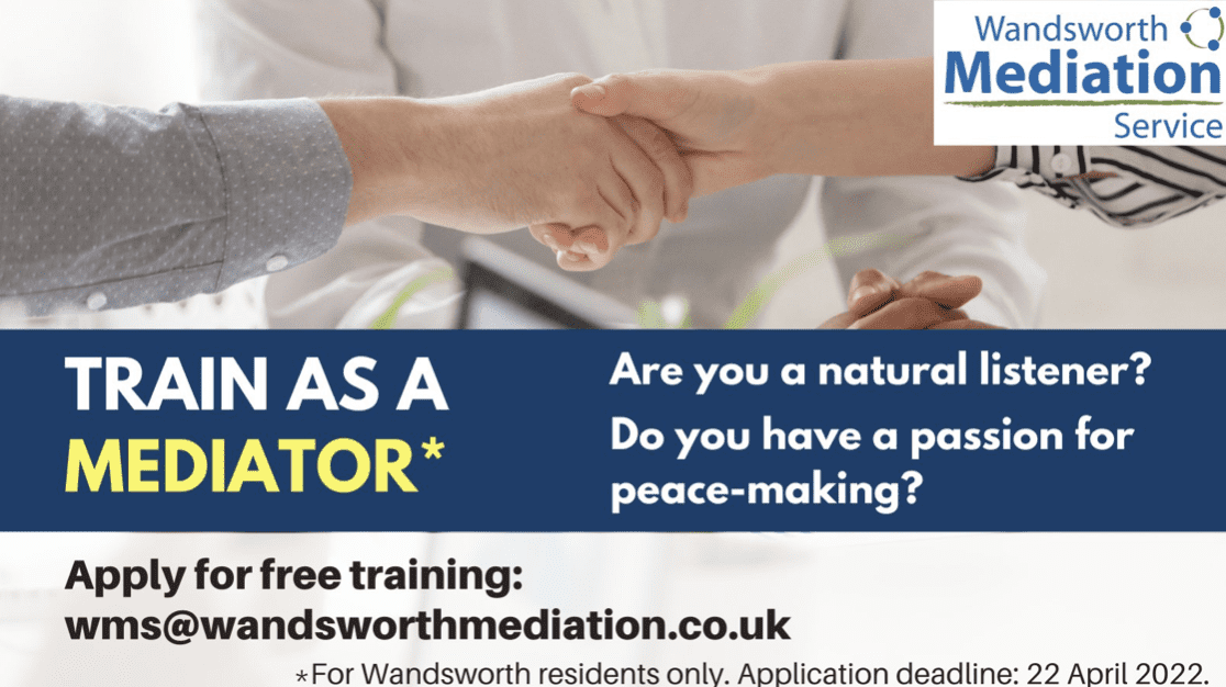 Community mediation training – one space available