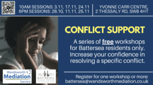 Free ‘Conflict Support’ workshops for Battersea residents