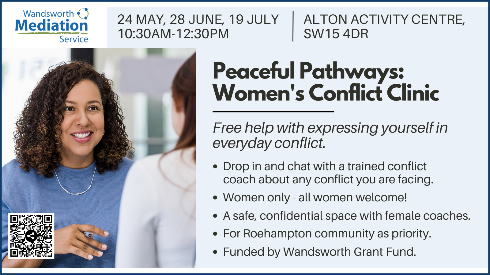 Peaceful Pathways: Women’s Conflict Clinic in Roehampton