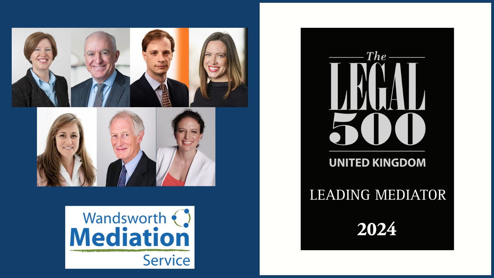 7 of our mediators listed in top tiers of Legal 500 Mediators-2024